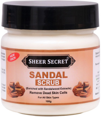 Sheer Secret Sandal Scrub for all skin type Scrub(100 g)