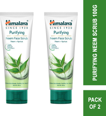 HIMALAYA Purifying Neem Scrub 100g (Pack of 2) Scrub(100 g)