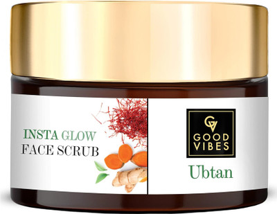 GOOD VIBE Ubtan Insta Glow Face Scrub 50g Brightening Scrub(50 ml)