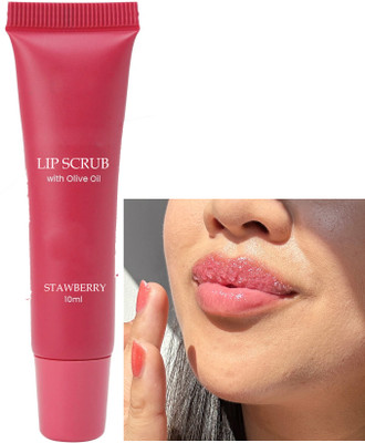 ADJD Strawberry Lip Scrub Balm for Lightening and Brightening Dark Lips Scrub(10 ml)