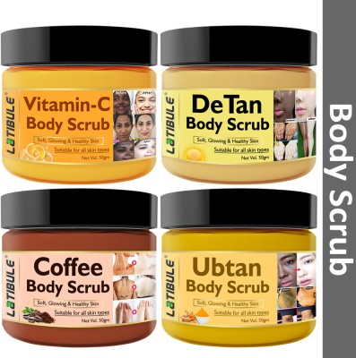 Latibule De Tan |Coffee|vitamin C|Ubtan Scrub Face & Body Scrub Black Heads Remover Scrub(50 g)