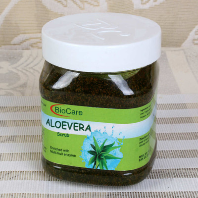 BIOCARE Aloe vera face and body Scrub enriched with multi fruit enzyme Scrub(500 ml)