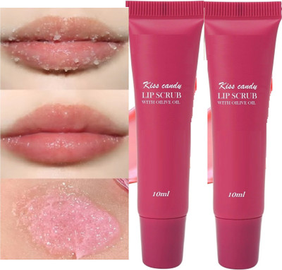 tanvi27 Lip Lighten & Remove Dead Skin Reduce Lips Lines Lip Scrub Set of 2 Scrub(20 ml)