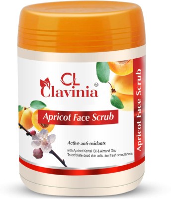 CLAVINIA Apricot Face Scrub 1000 ml Scrub(1000 ml)