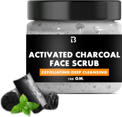 la'beardex Clear Complexion: Activated Charcoal Face Scrub for Smooth and healthy kin Scrub(100 g)