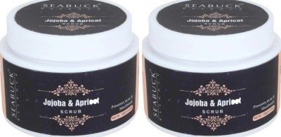 Seabuck Essence jojoba & Apricot Scrub for Prevents Acne & Blackheads Pack of 2 Scrub(200 g)
