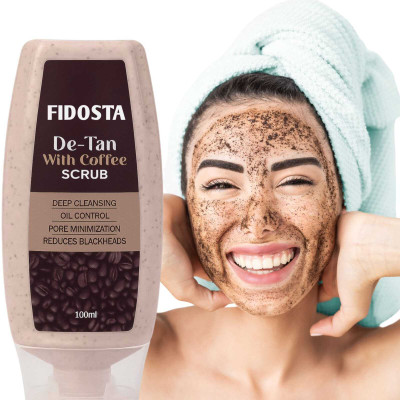 fidosta De-Tan Scrub For Face & Body| Deep Pore Cleansing | Dirt Removal Scrub05 Scrub(100 ml)