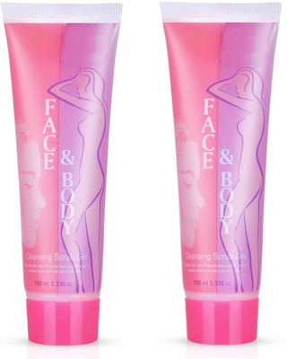 LILLYAMOR Strawberry Face & Body Cleansing Scrub Gel Scrub(200 ml)