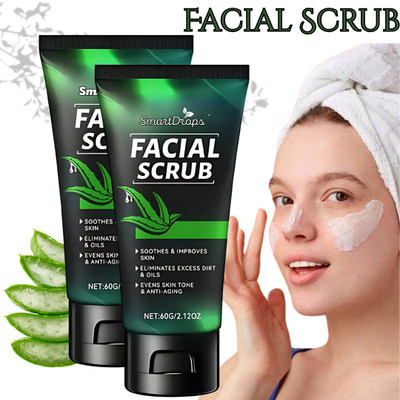 smartdrops Professional Aloe Vera - Radiance & GlowDead - Skin Remover Scrub (Pack-2) Scrub(120 g)