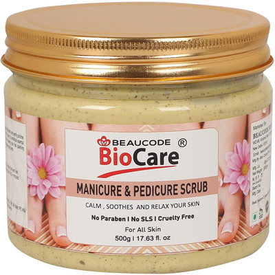 BEAUCODE BioCare Manicure & Pedicure Scrub For Women & Men Scrub(500 ml)