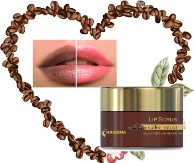 KAIASHA Coffee Lip Scrub With Coffee, Shea Butter & Hyaluronic Scrub(50 g)