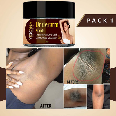 vexana Underarms Body Scrub For Dark Back,Arms,Elbow For Removes Dirt (50 g) Scrub(50 g)