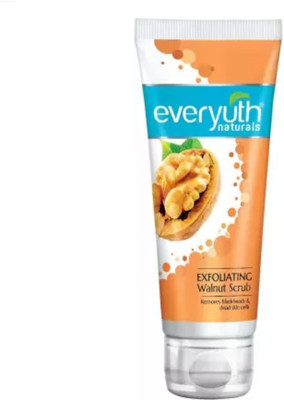 Everyuth Naturals Exfoliating Walnut Face Scrub Black heads and Dead Skin Cells Scrub pack of 1 Scrub(100 g)