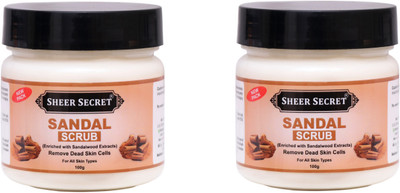 Sheer Secret Sandal Scrub for all type of Skin Scrub(200 ml)