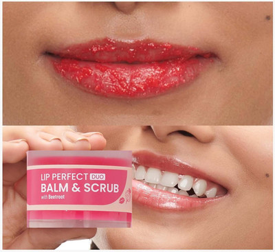 MYEONG Beetroot Lip Scrub Balm for Dark Lips to lightening And Soft Lips Scrub Beetroot(Pack of: 1, 7 g)