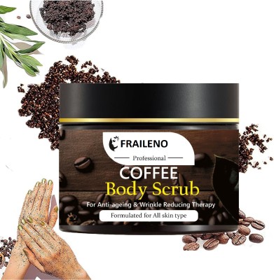 FRAILENO Coffee Scrub - Deep Cleansing, Glowing skin,  Scrub(200 ml)