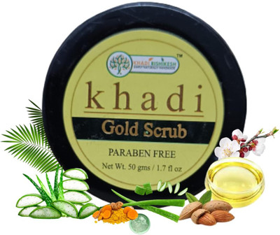 Khadi Rishikesh Glod Scrub For Face Brightening ,Remove Tanning Scrub(50 g)