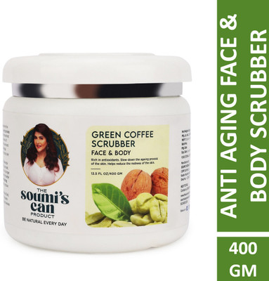 The Soumi's Can Product GREEN COFFEE SCRUBBER FACE & BODY Scrub(400 g)