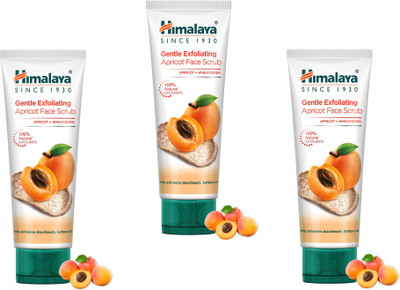 HIMALAYA Gentle Exfoliating Apricot Face Scrub 50g (pack of 3) Scrub(150 g)