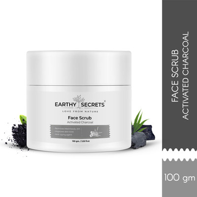 EARTHY SECRETS Activated Charcoal Face  Scrub(100 g)