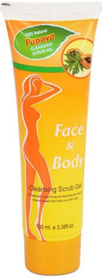 Rudvya Papaya Face Gel for Glowing Skin, Anti Spots, Youthful Glow Scrub(100 ml)