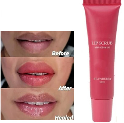 GABBU best Lip Balm Scrub For Lightening & Brightening Dark black Lips Scrub(10 ml)