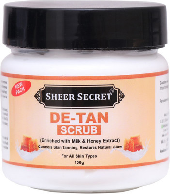 Sheer Secret Detan Scrub for all skin type Scrub(100 g)