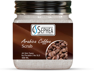 SEPHEA Coffee Massage Scrub| Face And Body Scrub | For All Skin Types 500 ml Scrub(500 ml)