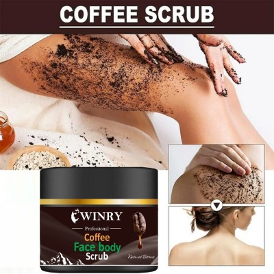 winry Organic Exfoliate Coffee Scrub for Face & Body, Blackhead Remover Scrub(380 g)