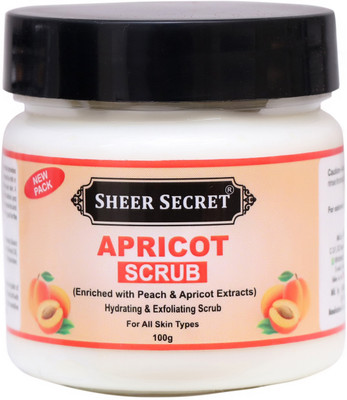 Sheer Secret Apricot Scrub for all skin type Scrub(100 g)