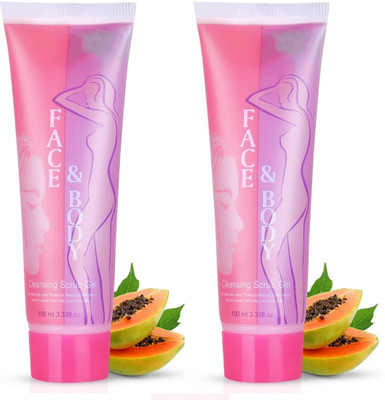 LILLYAMOR Perfect Face & Body Cleansing Scrub Gel, 200ml Scrub(200 ml)