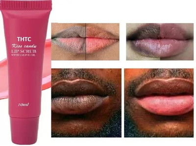 THTC Lip Scrub Balm For Lightening & Brightening tanned Dark Lips 02 Scrub(10 ml)