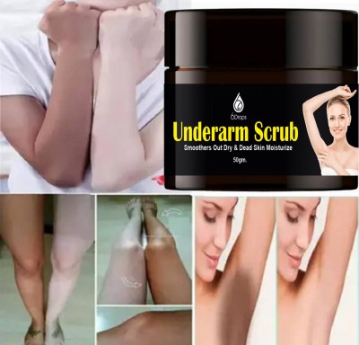 6Drops Full Body Dark Undea Arms Scrub (50 g) Men And Women Scrub (50 g) UAS Scrub(50 g)