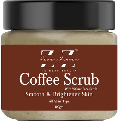 Zeven Zussen Natural Coffee With Walnut Scrub For Smooth And Brighter Skin Scrub(100 g)