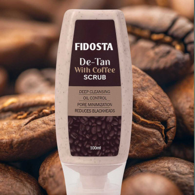 fidosta De-Tan Scrub For Face & Body| Deep Pore Cleansing | Dirt Removal  Scrub(100 ml)