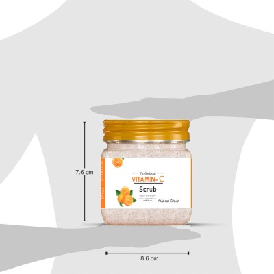 KAIASHA Natural Vitamin C Face and Body Massage Scrub | Instant Brightening  Scrub(380 ml)