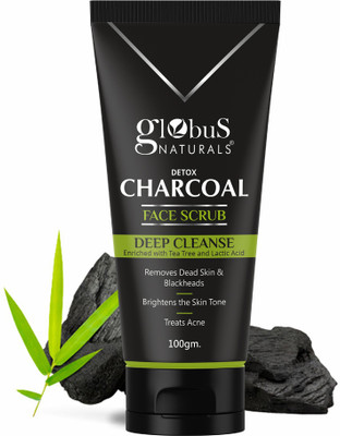 Globus Naturals Detox Charcoal Face Scrub(100 g)