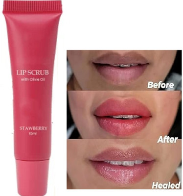 AFARAXIA Lip Scrub For ,Lip Shine,Glossy, Soft With Lip Lightening/- Scrub(10 ml)
