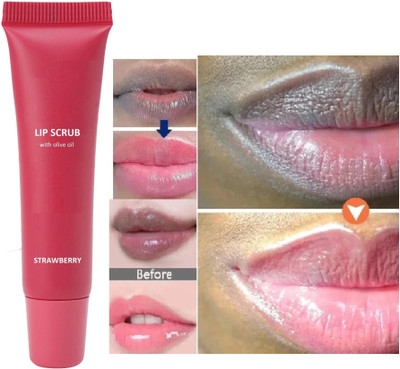 ADJD Lip Scrub For Pigmentation, Lip Scrub For Dark Lips For Boys & Girls Scrub(10 ml)