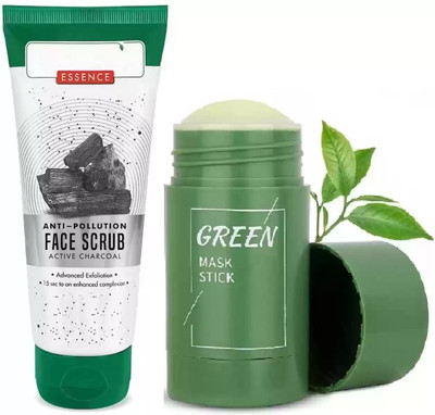YAWI Anti Blackhead Remover Face Mask Cream & Green and face scrub(2 Items in the set)