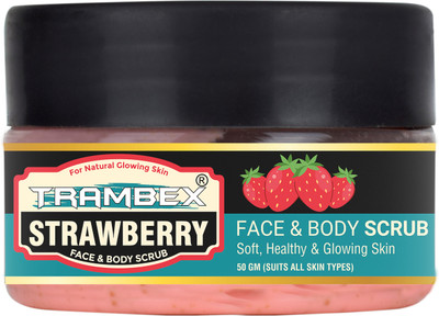 Trambex Naturals Pure Tan Removal Face Scrub & Glow Your Face And Body Skin Strawberry Scrub  (50 G) For Rs. 99 @ 75 %