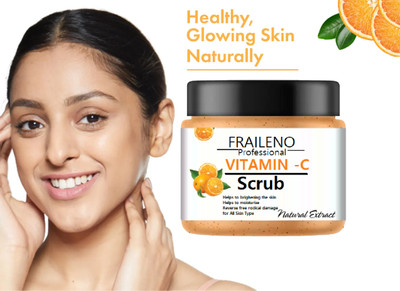 FRAILENO Vitamin C Face Scrub – Exfoliating & Brightening  Scrub(100 g)