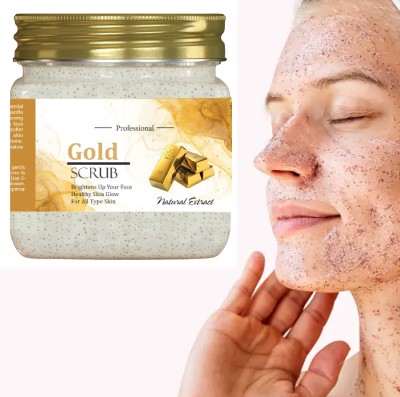 PERLENTE Gold Face & Body Scrub With Gold Scrub(350 ml)