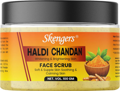 skengers Haldichandan face scrub Whitening Face Scrub for Glowing Skin scrub women&men Scrub(100 g)