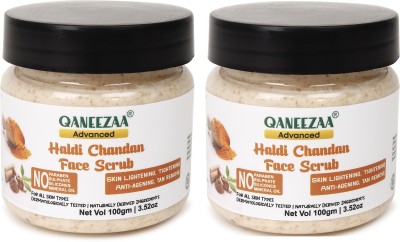 Qaneezaa Advanced Haldi Chandan Face Scrubs 200G Pack _2 Scrub(200 g)