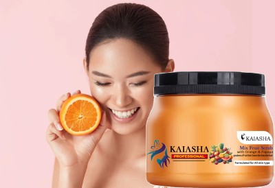 KAIASHA mix fruit face scrub Marks & Spots Removal, Skin Whitening Scrub(200 g)