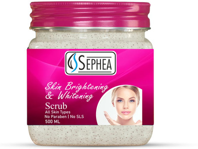 SEPHEA Skin Brightening And Whitening Scrub | Face And Body Scrub | 500 ml Scrub(500 ml)