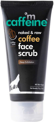 mCaffeine Coffee face scrub for Men & Women, Skin Brightening, De-Tan, Remove Blackheads Scrub(75 g)