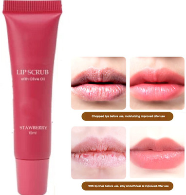 AFARAXIA Lip Scrub For ,Lip Shine,Glossy, Soft With Lip Lightening--- Scrub(10 ml)