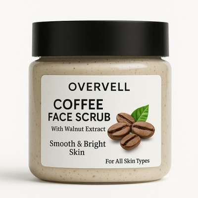 overvell Coffee Glow Scrub – For Radiant & Clear Skin Scrub(100 g)